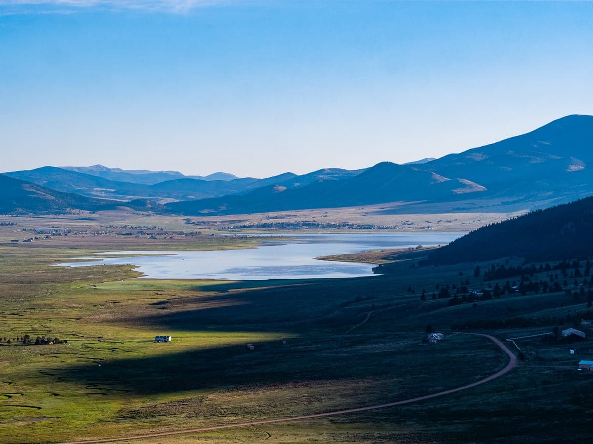 Landscape view of Eagle Nest Lake near Moreno Valley in the Taos & the Enchanted Circle region.