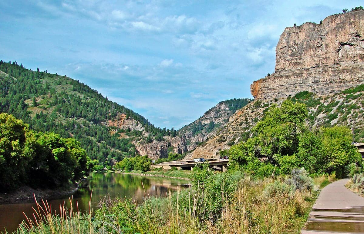 Colorado River through Glenwood Canyon in the Glenwood, Carbondale & Rifle region.