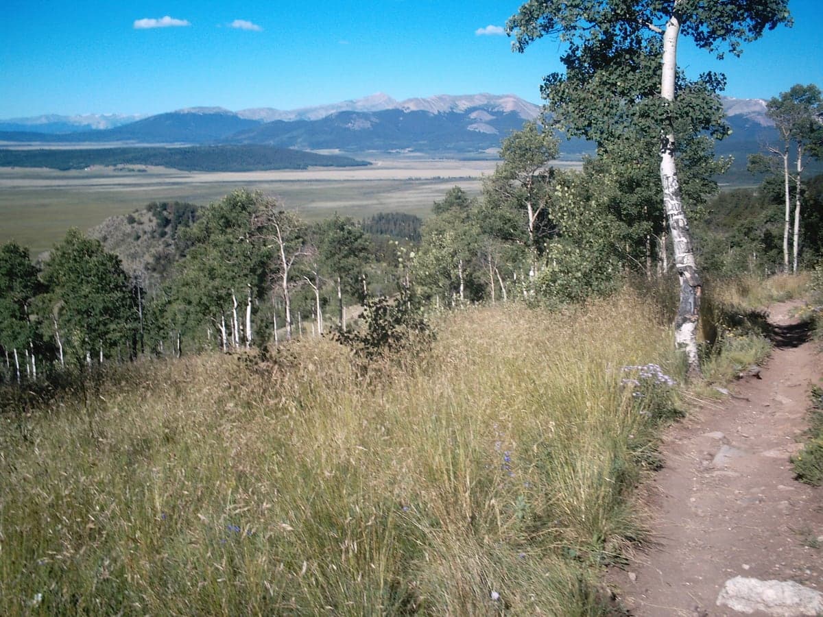 Landscape view of Colorado Trail near South Park overlook in the Lost Creek & Bailey region.