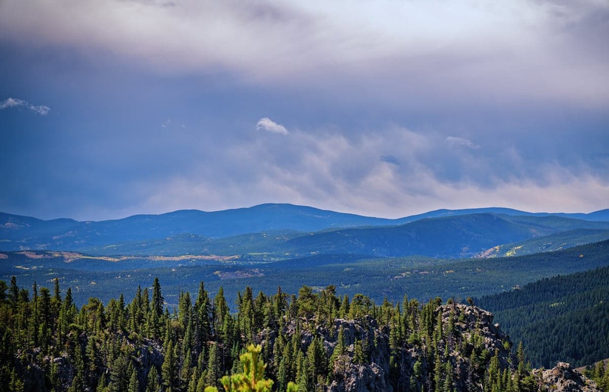 Peak to Peak Highway in the Mountains - Nederland - Colorado in the Golden Gate Canyon & Nederland region.