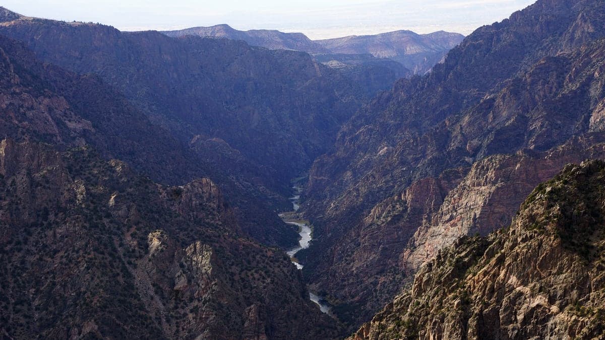 Landscape view of Black Canyon near Inner gorge in the Black Canyon & Montrose region.
